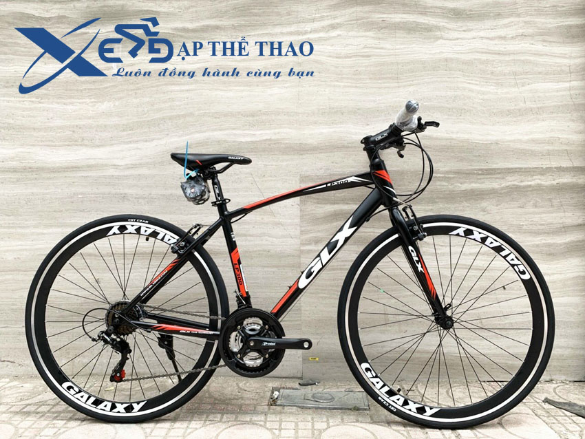 Xe đạp thể thao GLX LP300 màu đen đỏ