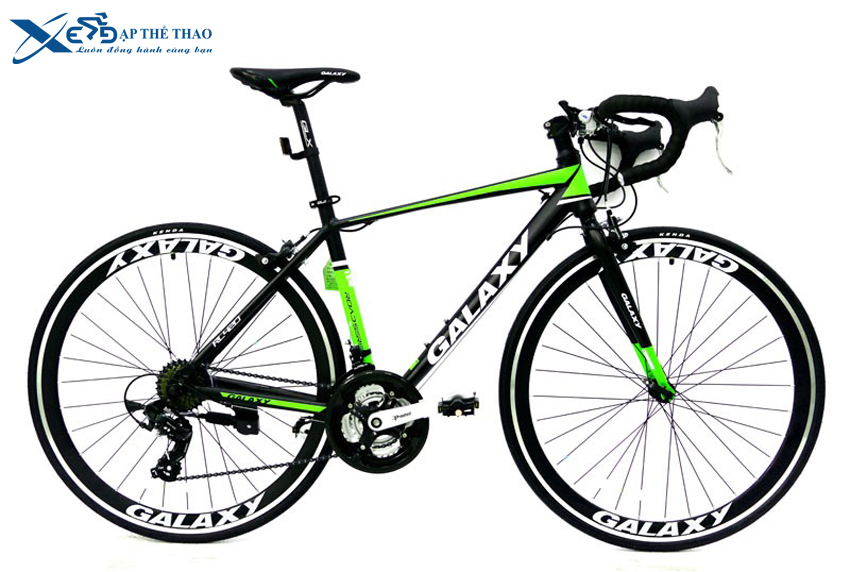Xe đạp đua Galaxy RL420 màu đen xanh lá