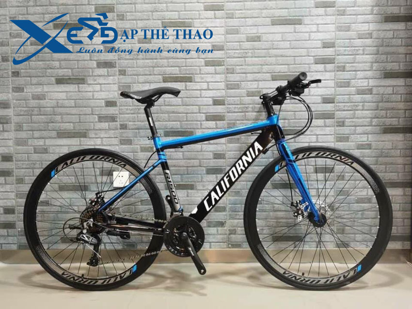 Xe đạp thể thao đường phố California R1500 màu đen xanh dương