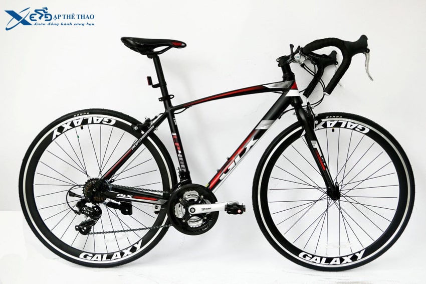Xe đạp đua GLX LP400 màu đen đỏ