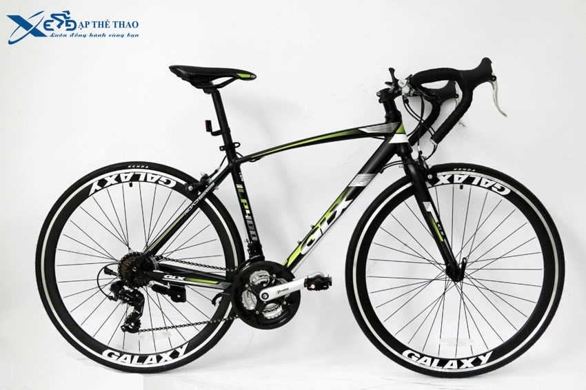 Xe đạp đua GLX LP400 màu đen xanh lá