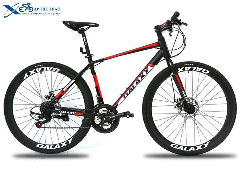 Xe đạp thành phố Galaxy RL200 màu đen đỏ