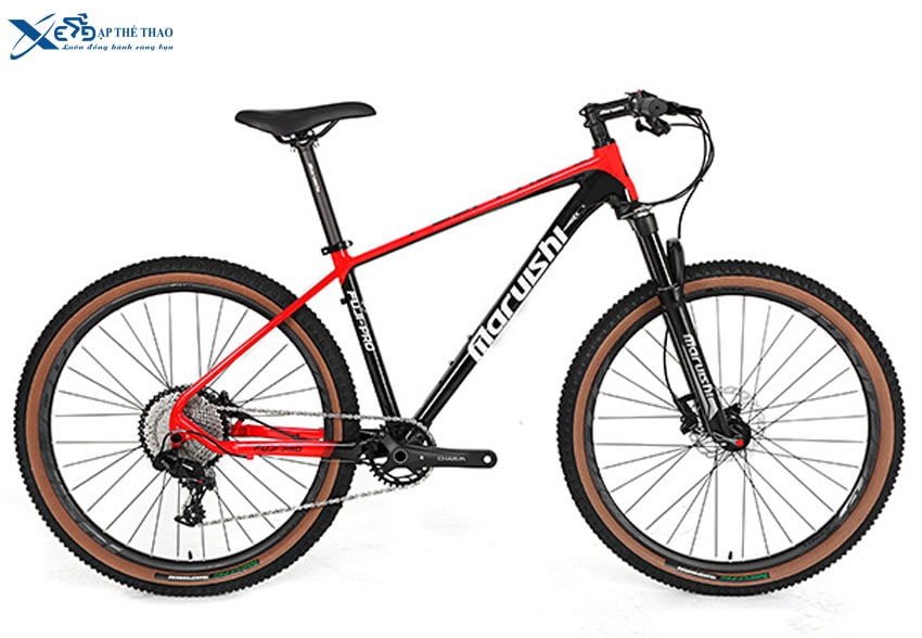 Xe đạp địa hình Nhật Maruishi Fuji Pro màu đen đỏ
