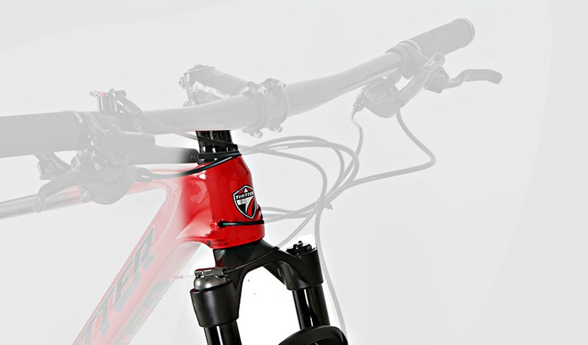 Xe đạp địa hình Twitter Predator sử dụng phuộc khí nén AIR có hành trình 100mm