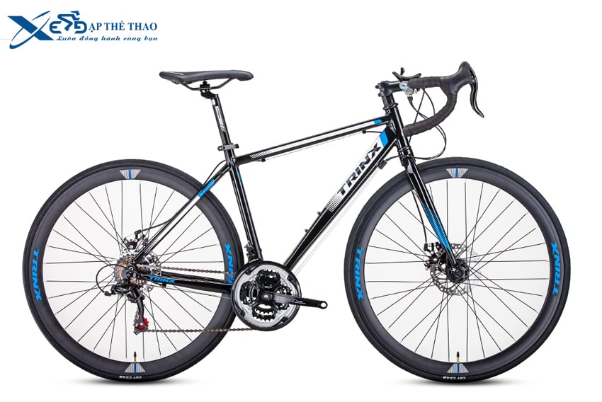Xe đạp đua Trinx Tempo 1.1 màu đen xanh