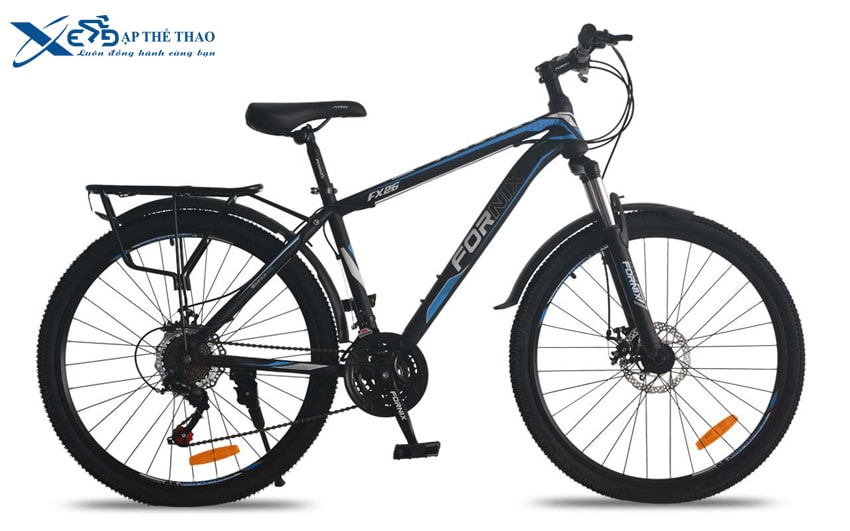 Xe đạp địa hình MTB Fornix FX26 màu đen xanh dương