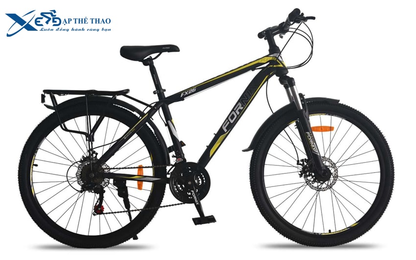 Xe đạp địa hình MTB Fornix FX26 có trang bị sẵn baga