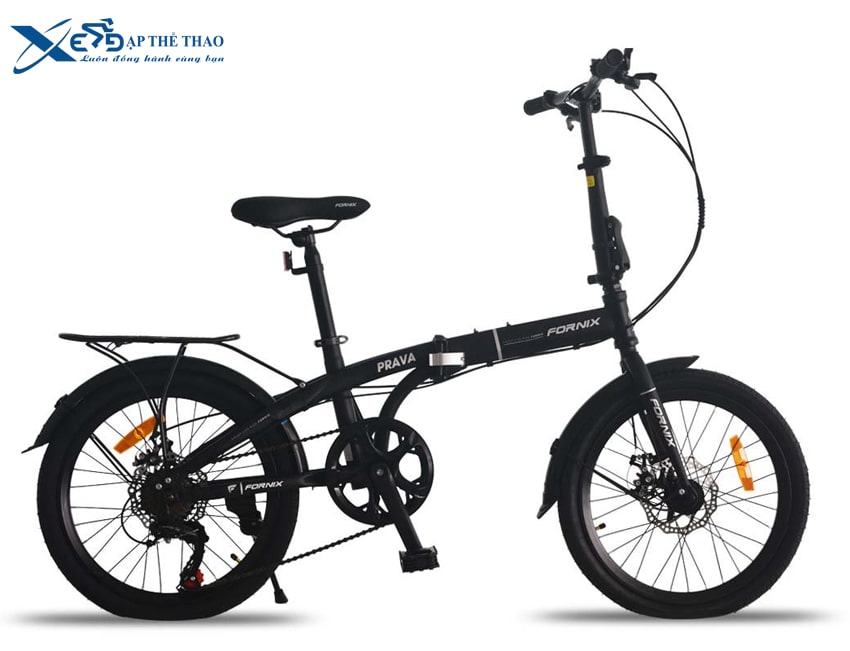 Xe đạp gấp Fornix Prava màu đen