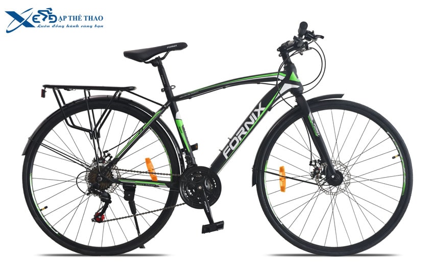 Xe đạp thể thao Fornix FR307 màu đen xanh lá