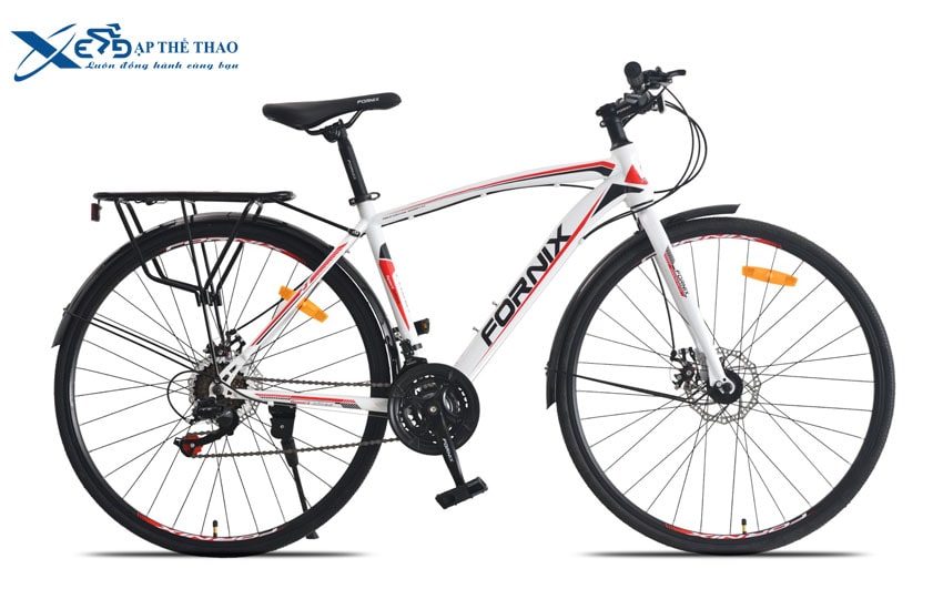 Xe đạp thể thao Fornix FR307 màu trắng đỏ