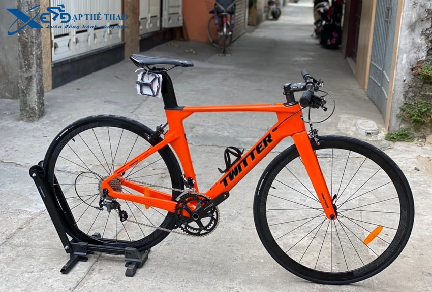 Xe đạp Đức Twitter R10 tay ngang Shimano Tiagra 4700 màu cam
