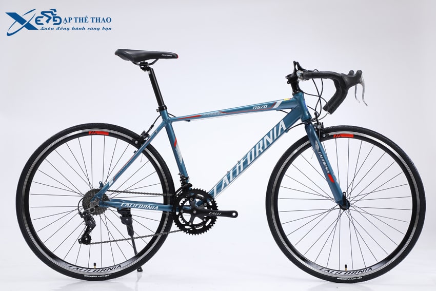 Xe đạp đua California R570 màu xanh ghi