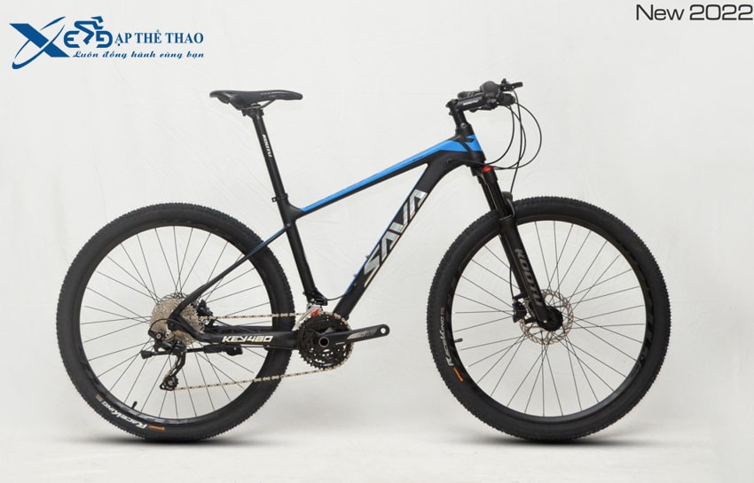 Xe đạp hình Sava Key 480 màu đen xanh dương