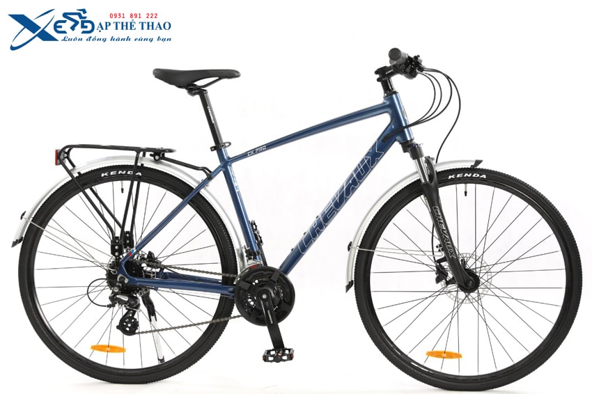 Xe đạp thể thao Hybrid Chevaux CK Pro màu xanh dương
