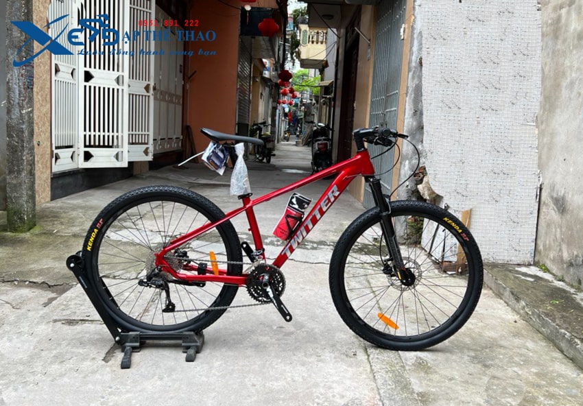 Xe đạp địa hình MTB Twitter Rider màu đỏ