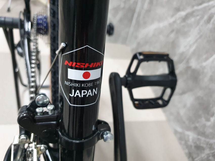 Tem sơn chứng nhận của xe đạp địa hình Nhật Bản Nishiki X7