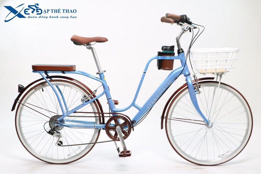 Xe đạp nữ California Modeltime Cacao màu xanh dương