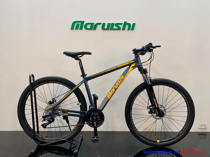 Xe đạp Maruishi Aso Plus màu xám xàng