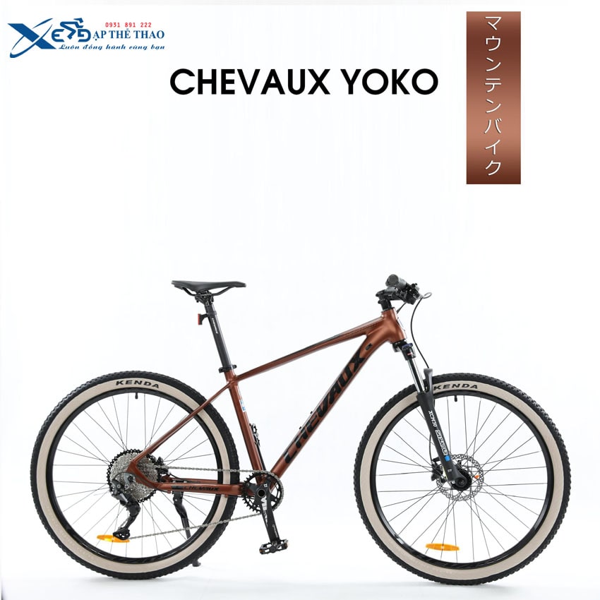 Xe đạp địa hình MTB Chevaux Yoko màu nâu